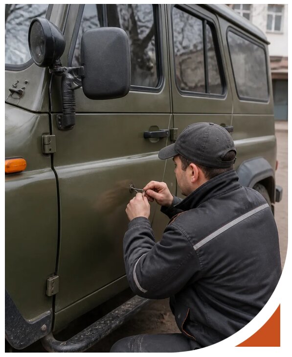 Профессиональное вскрытие автомобиля УАЗ без повреждений в Ельце